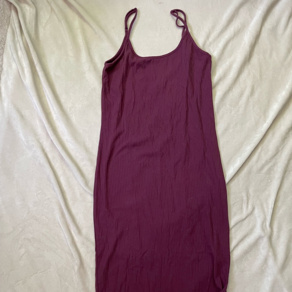 MIDI dress with slit, LARGE